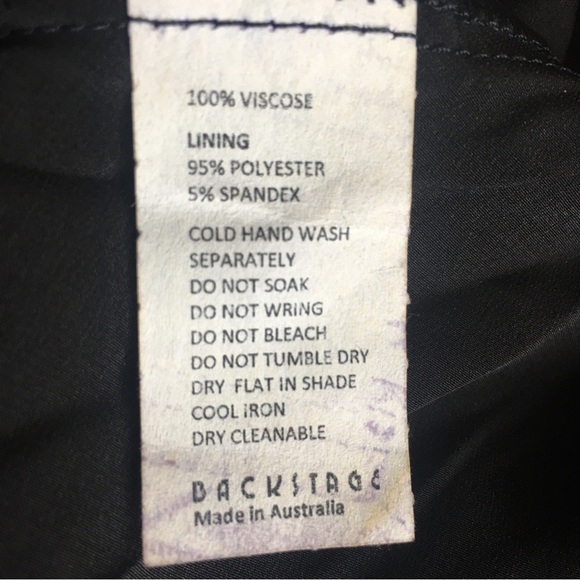 NEW Backstage Giselle Dress black 100 % Viscose Size Large Australia - Picture 9 of 9